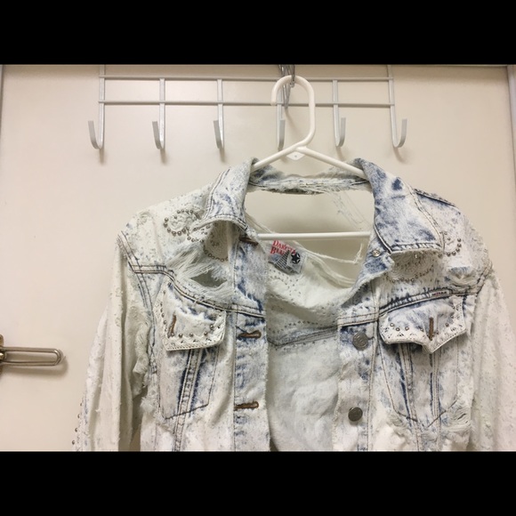 Jean jacket Dakota Blues stonewashed distressed - Picture 8 of 8